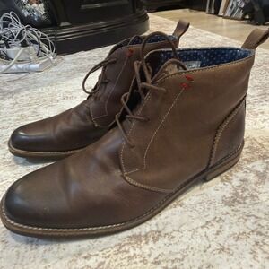 Original Penguin Monty Chukka Boots Size 13 Mens Leather Lace Up Brown